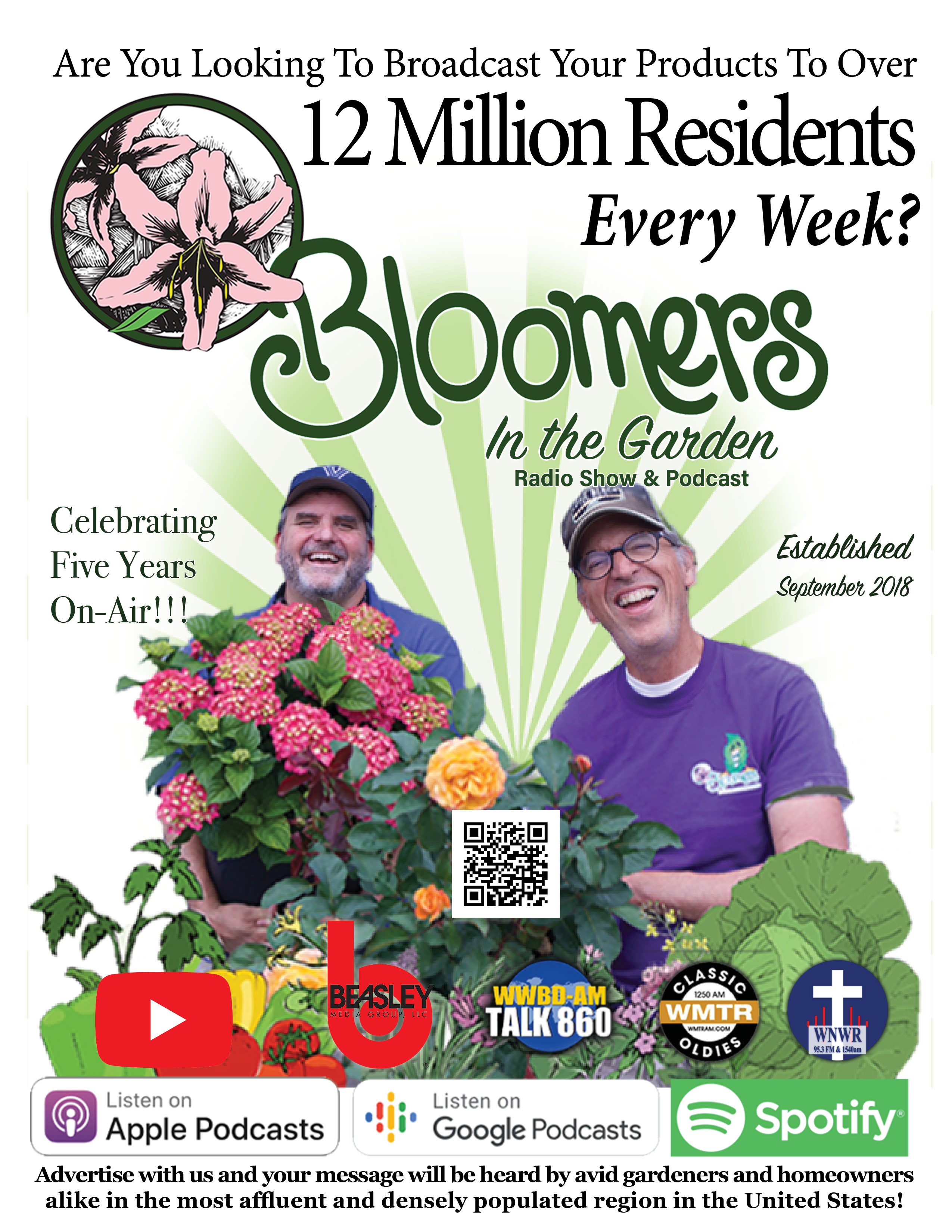 J oin the Fastest Growing Gardening Radio Community As A Partner
